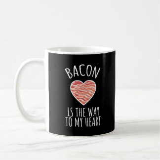 Mug Bacon est la voie vers mon coeur drôle bacon