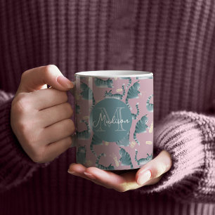 Mug Bad Grey Tabby Chats Frappe Stuff Over & Monogramm