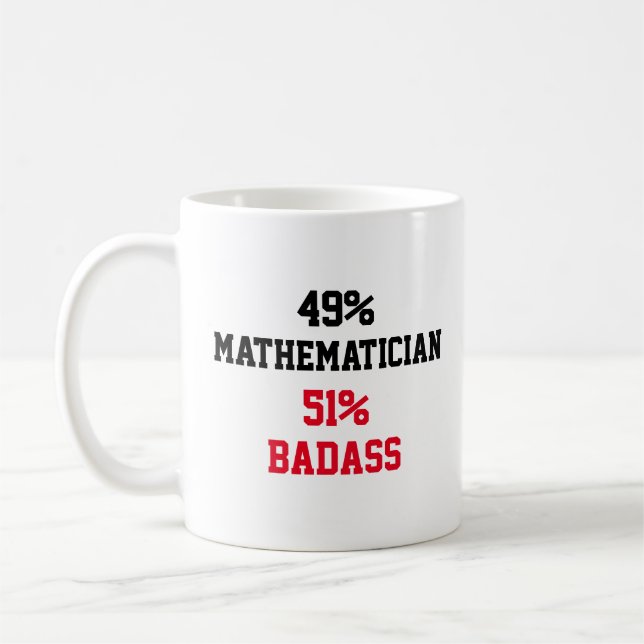 Mug Badass mathématicien (Gauche)