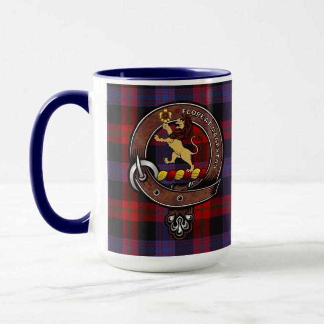 Mug Badge de clan Brown & Tartan (Gauche)