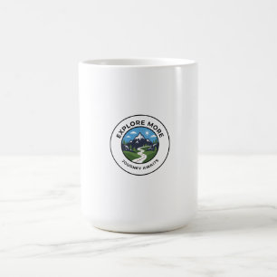 Mug Badge de randonnée Lever de soleil montagneux