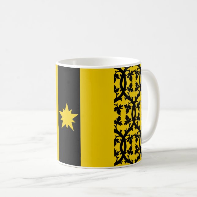 Mug Badge du canton de Chemin Noir Populace (Devant droit)