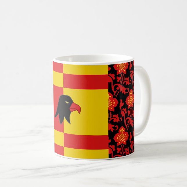 Mug Badge Populace du Canton de Falconcrée (Devant droit)