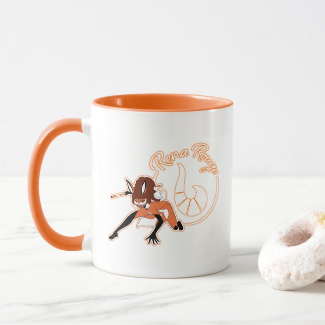Mug Badge Rena Rouge (Avec donut)