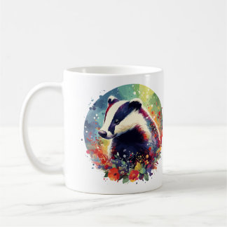 Mug Badger et Fleur sauvage