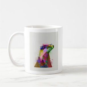 Mug Badger Rainbow Splash 2