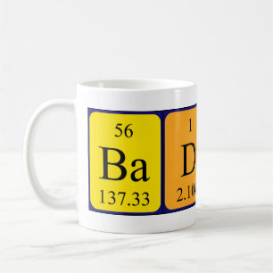 Mug BadLad, volume de phrase de table périodique