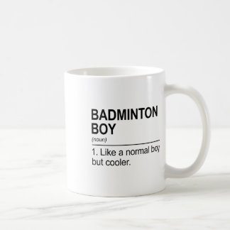 Mug Badminton Boy Noun Définition Shuttle Badminton Pl