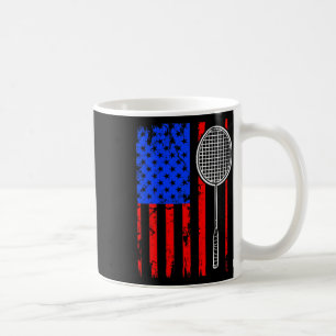 Mug Badminton Drapeau Américain