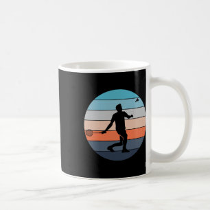 Mug Badminton Player Racquet Sport Navette Retro Vinta
