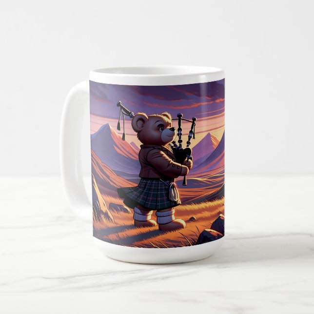Mug Bagpipe jouant à Teddy (Devant gauche)