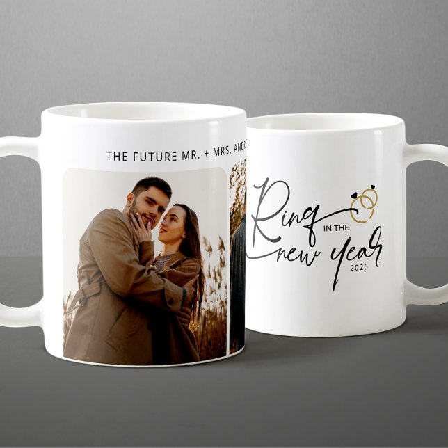 Mug Bague minime dans Noël Fiançailles du Nouvel An (Créateur téléchargé)