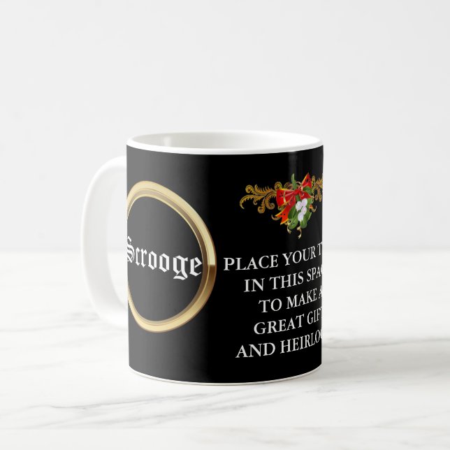 Mug Bah Humbug ! Cadeau de Noël personnalisé (Devant gauche)