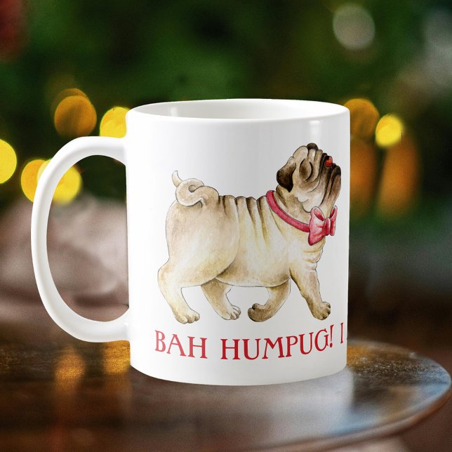 Mug Bah humpug ! Je fais une pause aquarelle de chien (Créateur téléchargé)