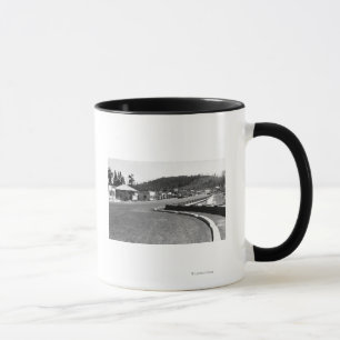 Mug Baie de Depoe, vue de ville de l'Orégon le long de
