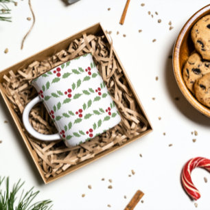Mug Baies de Houx de Noël