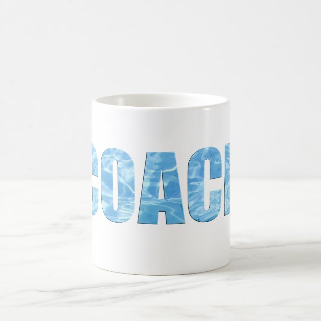 Mug Baignade Coach Piscine d'eau nage et plongée Coach (Centre)
