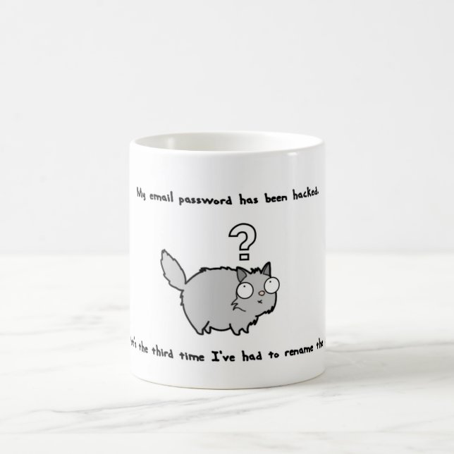 Mug Baise de chat amusante pour les geeks (Centre)