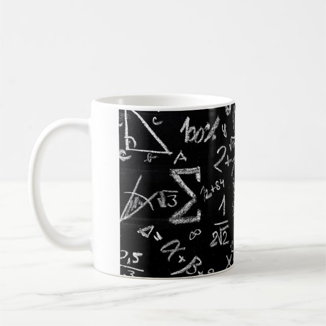 Mug baise pour professeur de maths, maths, statistique (Gauche)