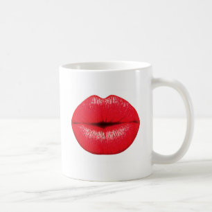 Mug Baiser pop art rouge lèvres