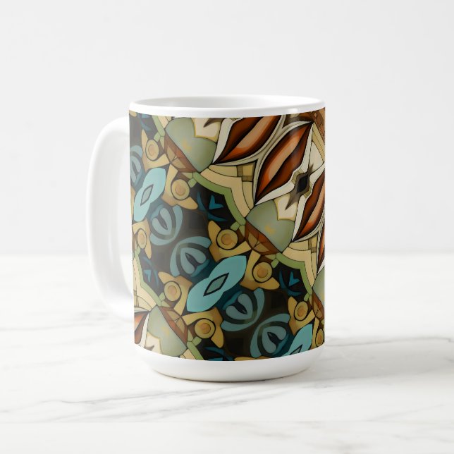 Mug Baisers Abstraits Art Déco (Devant gauche)