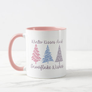 Mug Baisers d'hiver et wis de flocon