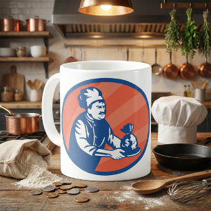 Mug Baker Avec Une Plaque D'Argent