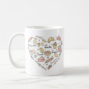 Mug Baker Heart Funny Boulangerie Cuisine pâtisserie C