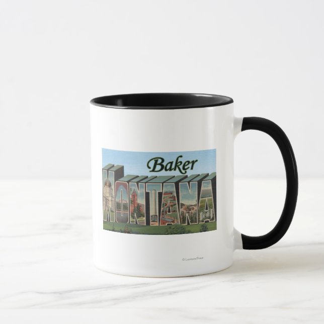 Mug Baker, MontanaGrandes lettres ScènesBaker, MT (Droite)