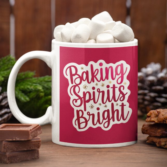 Mug Baking Spirits Bright Musique (Celebrate the holiday this year with this, "Baking Spirits Bright" mug! )
