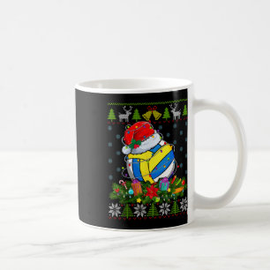 Mug Bal de volley-ball Santa Hat Noël Lumière Vilaine
