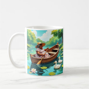 Mug Balade paisible sur le lac avec des canards