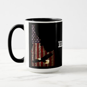 MUG BALD EAGLE BURNT WOOD - IDAHO PATRIOT CLR