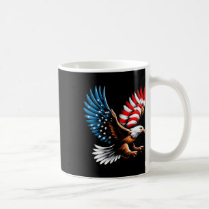 Mug Bald Eagle Et Patriotique Drapeau Américain 4 juil