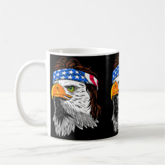 Mug Bald Eagle Mullet - Patriotic Eagle - Stars Es Usa