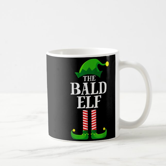Mug Bald Elf Matching Family Group Christmas Party Pyj (Droite)