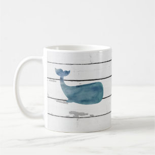 Mug Baleine Bleue Navire nautique Rustique