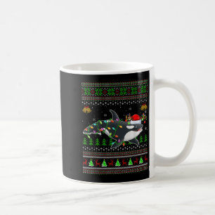 Mug Baleine d'Orca Sweaters de Noël moches Père Noël S