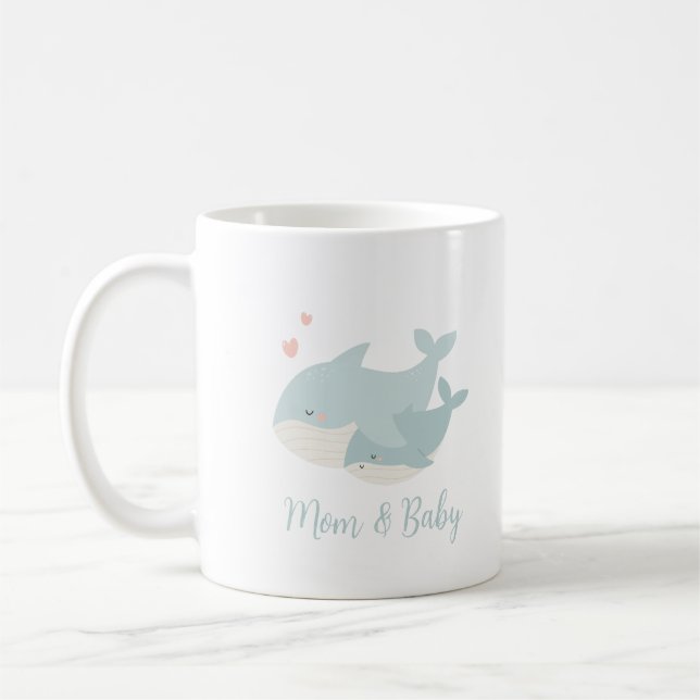 Mug Baleine Maman Et Bébé (Gauche)