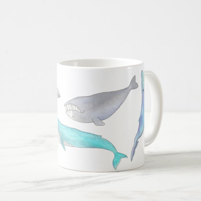 Mug Baleines à baleines (Devant droit)