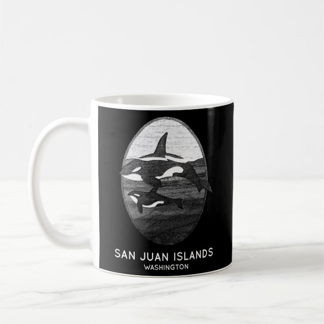 Mug Baleines de San Juan Washington Orca (Gauche)