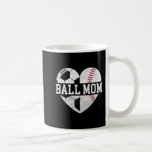 Mug Ball Maman Coeur Amusant Baseball Soccer Maman