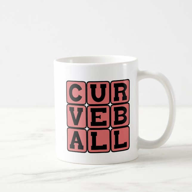 Mug Balle courbe, lancer de baseball (Droite)