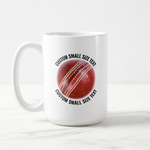 Mug Balle de cricket personnalisée petite 425g Personn