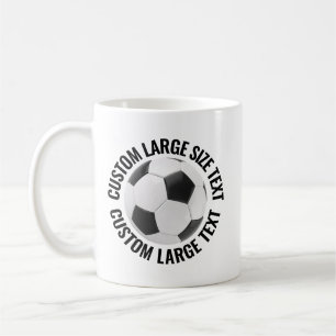 Mug Balle de Football Personnalisée Grand Format 325 g