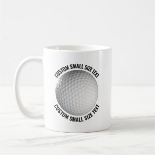 Mug Balle de Golf Personnalisée avec Texte 325 ml Pers