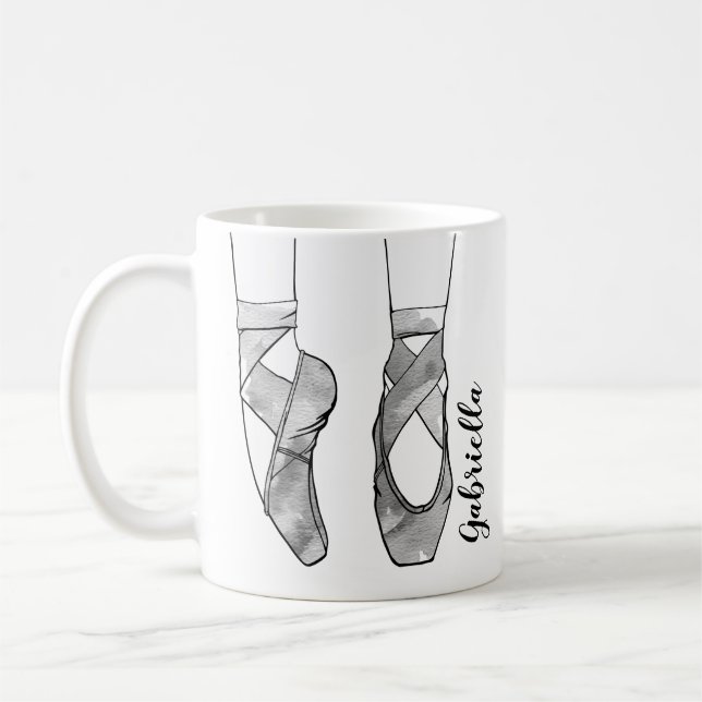 Mug Ballerina Ballet noir et blanc (Gauche)