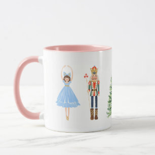 Mug Ballerina Nutcracker Noël rose