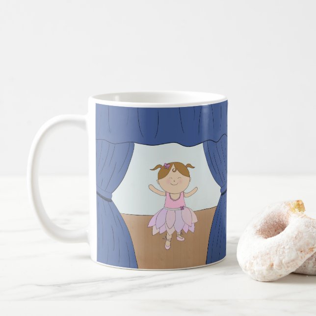 Mug Ballerine de fille (Avec donut)