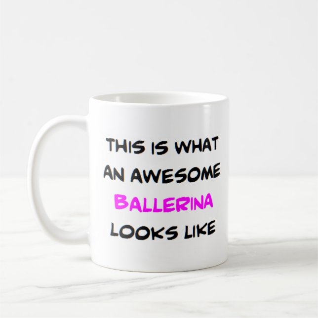 Mug ballerine, génial (Gauche)